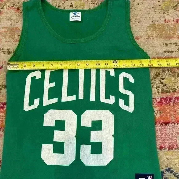 STARTER 1980s LARRY BIRD #33 TANK TOP RARE VINTAGE MADE IN USA‎ SIZE S 34-36 - Picture 3 of 6